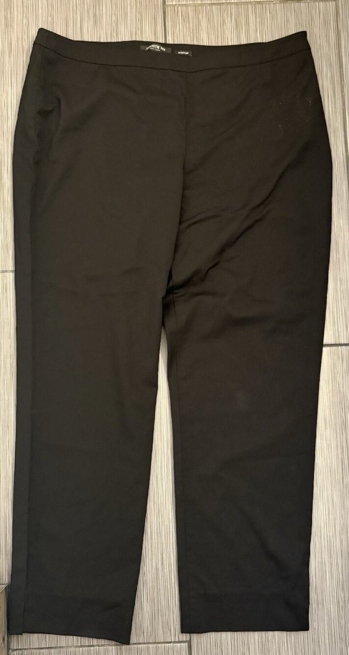 Lafayette 148 Bleecker Pants Women’s 14 Black Virgin Wool Straight Leg Career